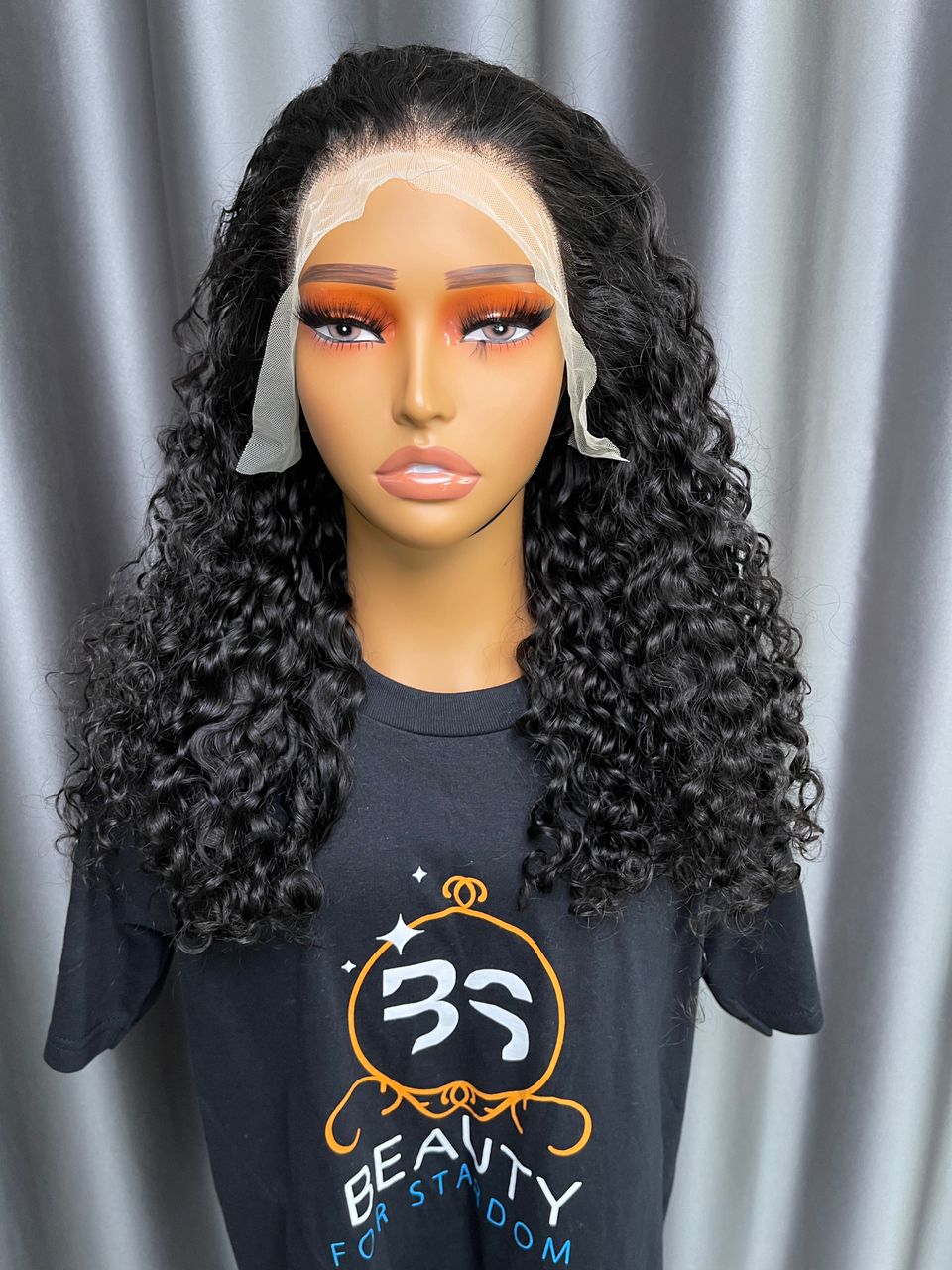 18inch Water Curly Wig 200% density