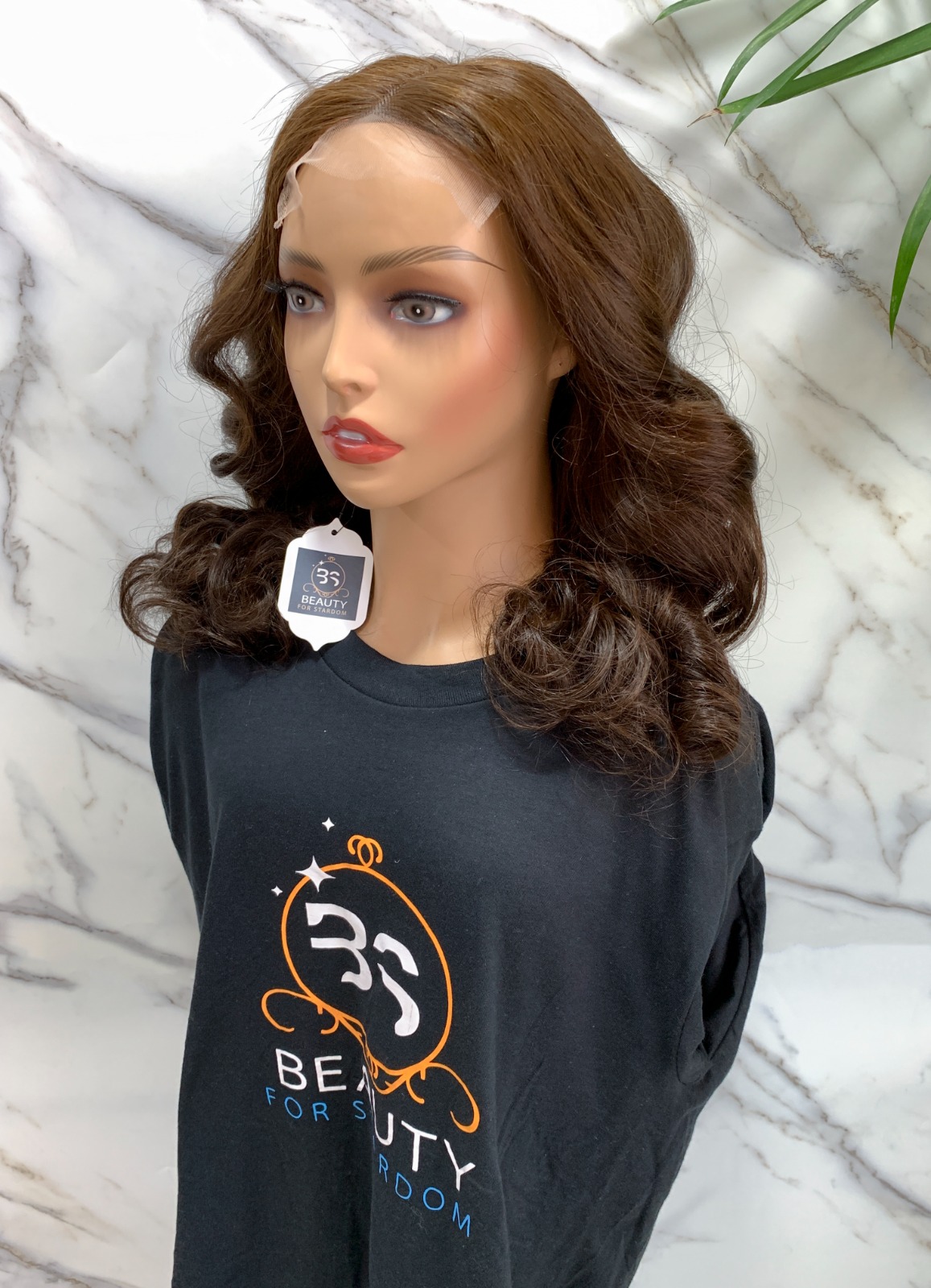 Brown Wave Closure Lace wig